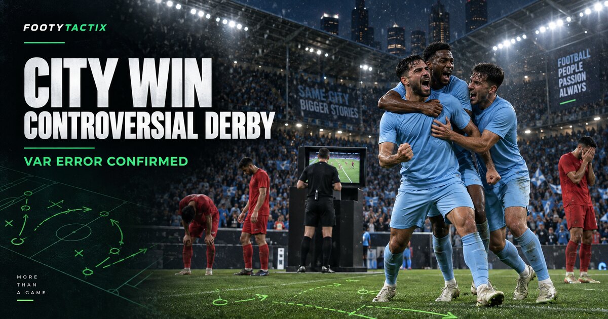 VAR Error Overshadows Manchester City’s 1–0 Derby Victory