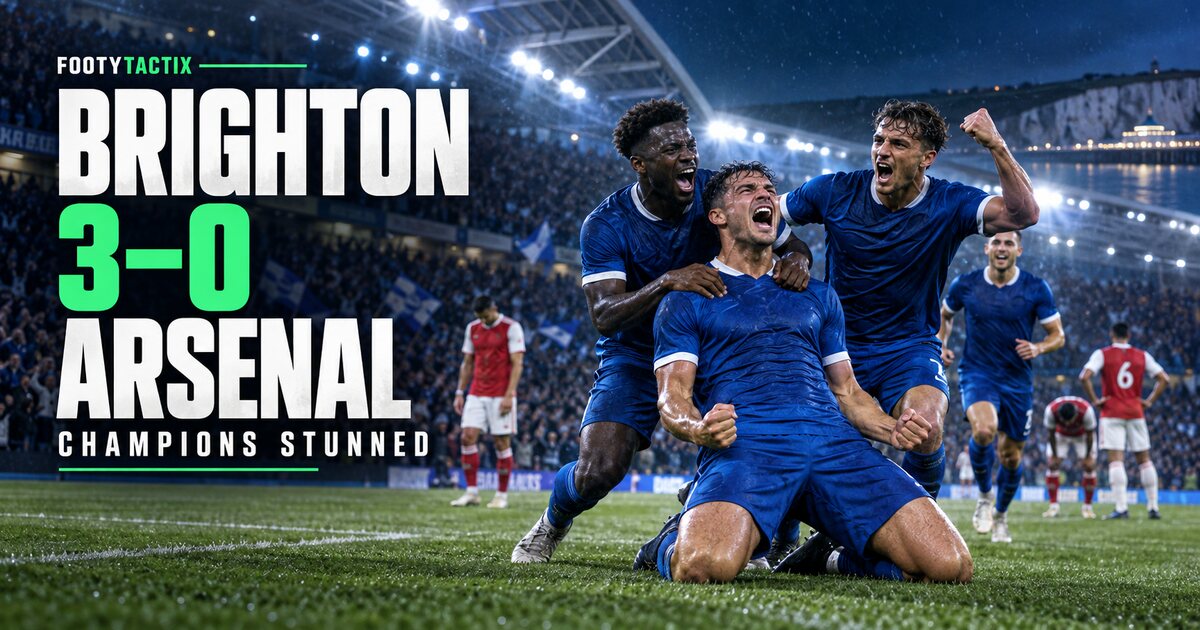 Brighton 3–0 Arsenal: Seagulls End Champions’ Perfect Start